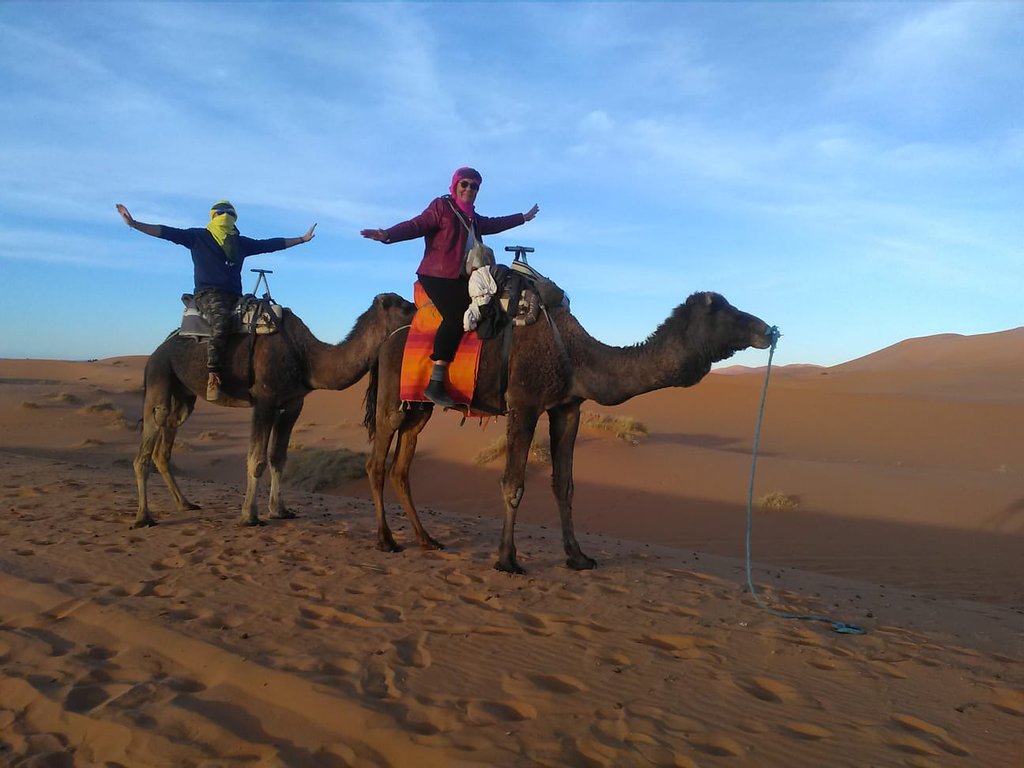 camel trekking with our tour